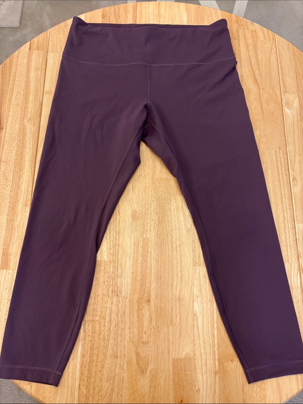 lululemon athletica Wunder Train High-Rise Tight 25” Ribbed in Deep Plum